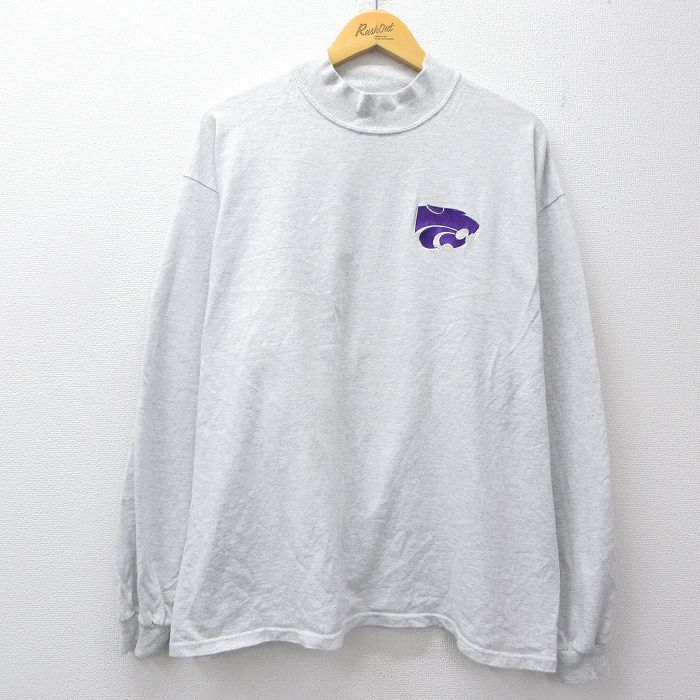 00s 長袖Tシャツ カンザスステートワイルドキャッツ グレー XL | 古着