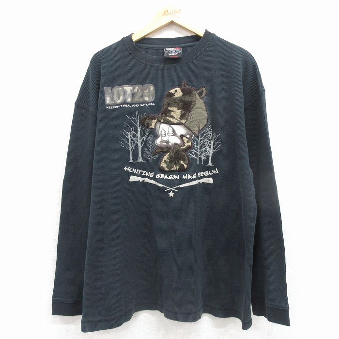 00s 長袖Tシャツ ルーニーテューンズ ブラック XL | 古着