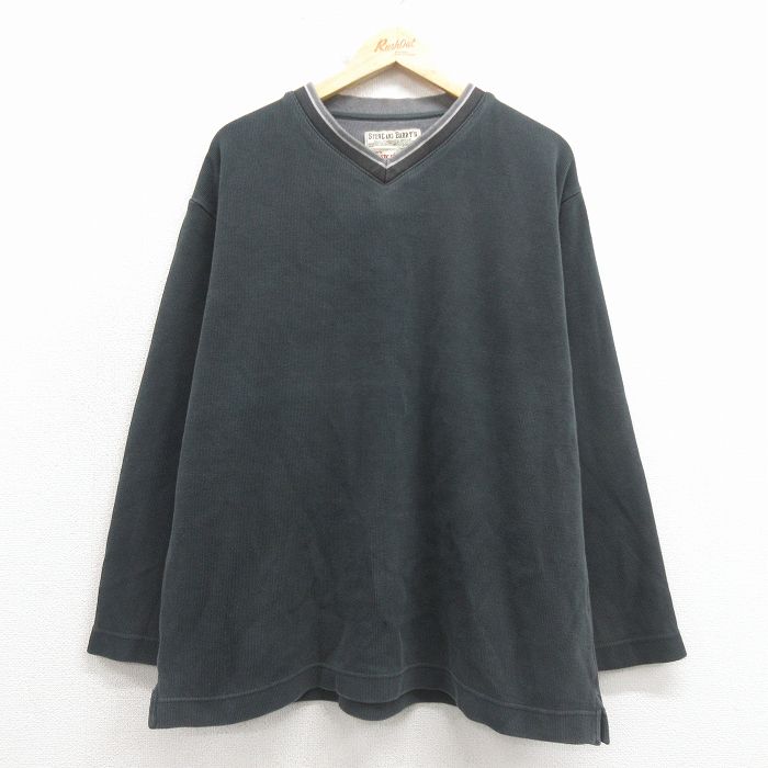 STEVE&BARRYS 長袖Tシャツ ブラック XL | 古着