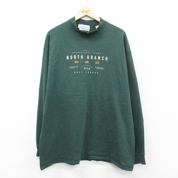90s 長袖Tシャツ NORTH BRANCH グリーン XL | 古着