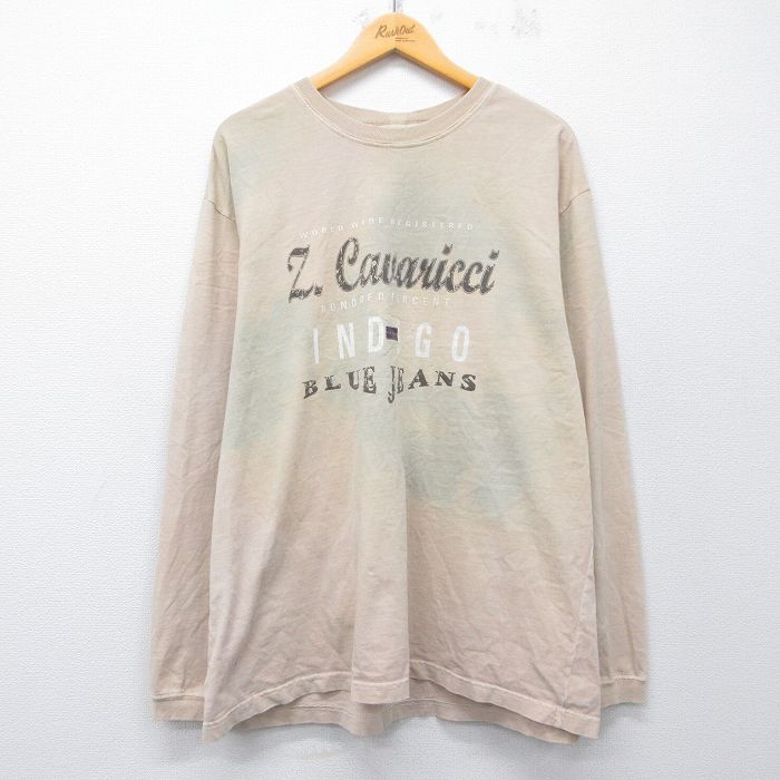 ブルージーンズ 00s 長袖Tシャツ タイダイ ベージュ L | 古着