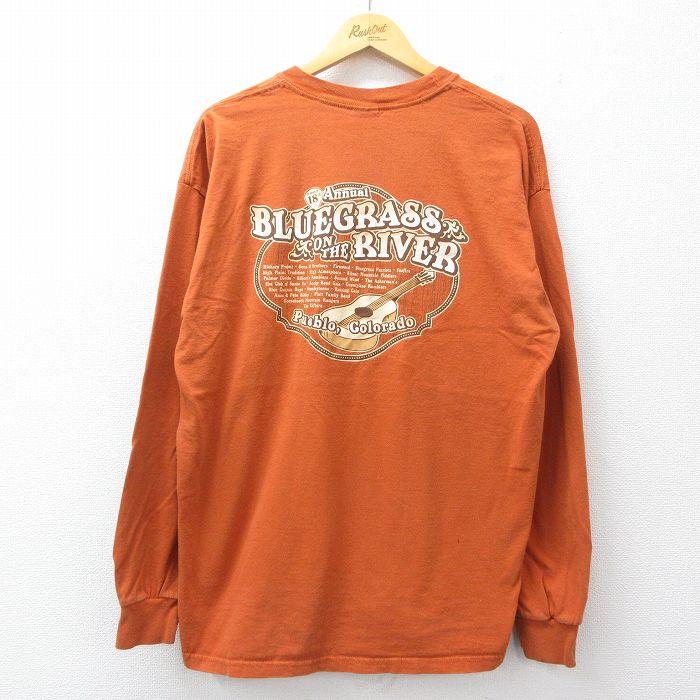 00s 長袖Tシャツ BLUE GRASS オレンジ XL | 古着