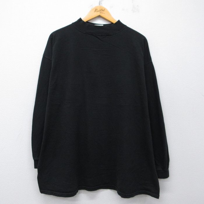 リー 00s 長袖Tシャツ モックネック ブラック XL | 古着