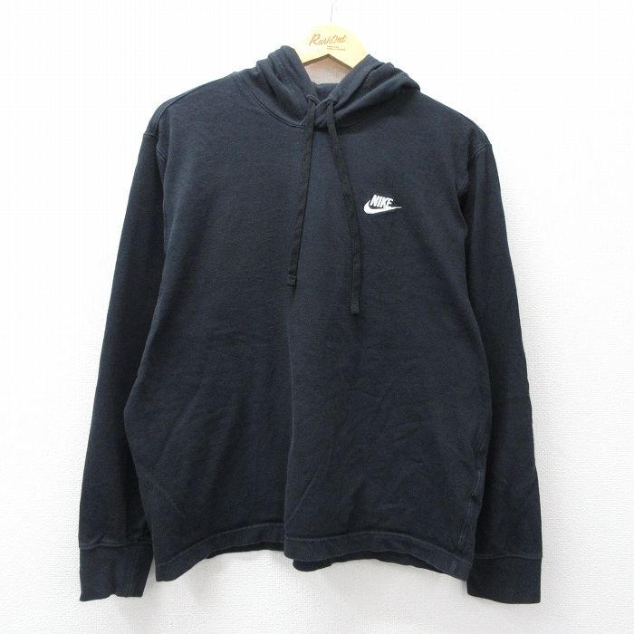 ナイキ 長袖Tシャツ ワンポイントロゴ ブラック XL | 古着
