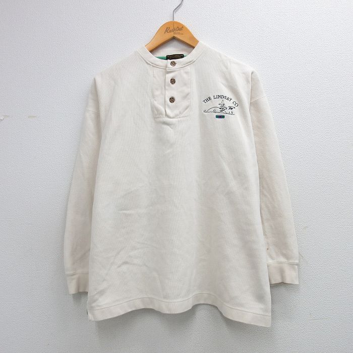 00s 長袖Tシャツ LINDSAY 生成り XL | 古着