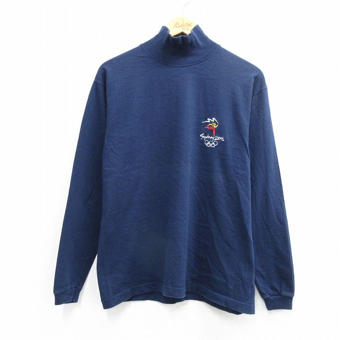 00s 長袖Tシャツ シドニーオリンピック ネイビー メンズM相当 | 古着