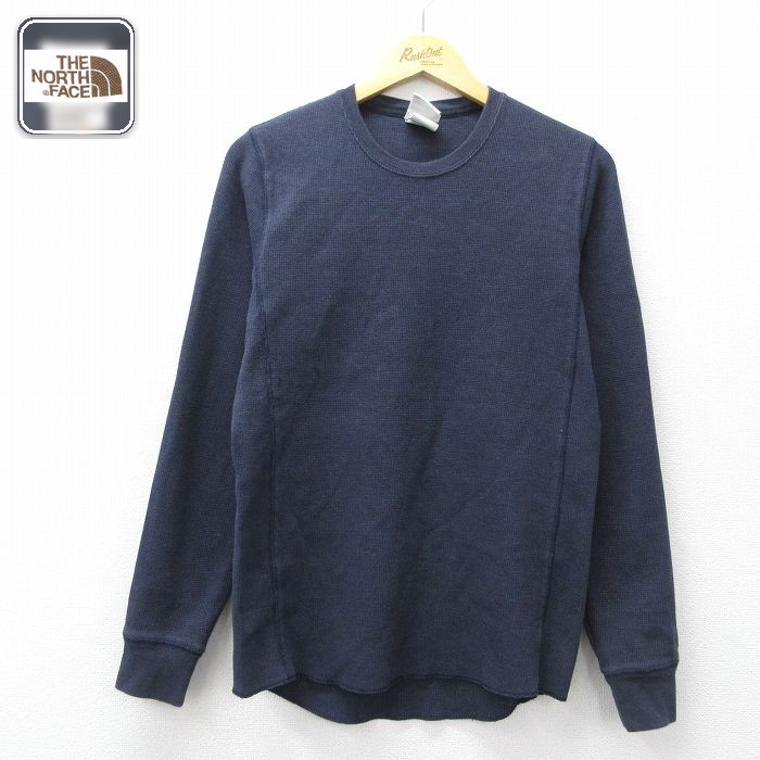 ノースフェイス 長袖Tシャツ ネイビー メンズM相当 | 古着