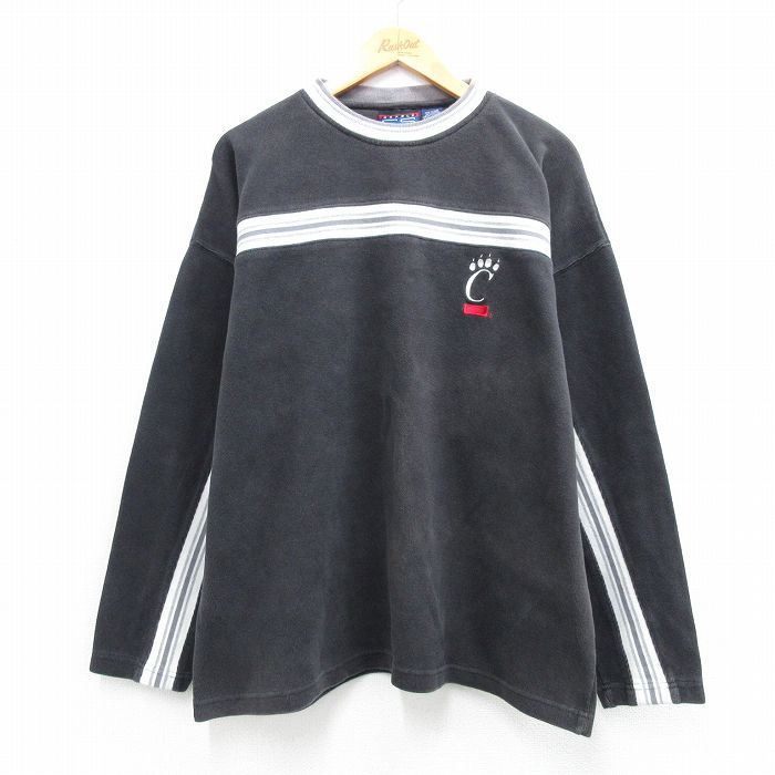 00s 長袖Tシャツ シンシナティベアキャッツ ブラック メンズXL相当 | 古着