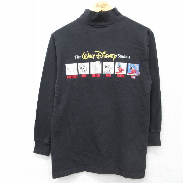 ディズニー 90s 長袖Tシャツ ファンタジア ブラック M | 古着