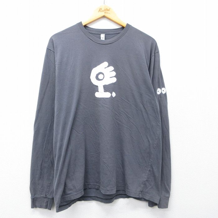 長袖ロックバンドTシャツ メデスキマーティンアンドウッドプリント グレー メンズXL相当 | 古着