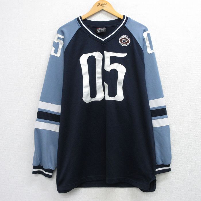 フブ 00s 長袖Tシャツ ネイビー メンズXL相当 | 古着