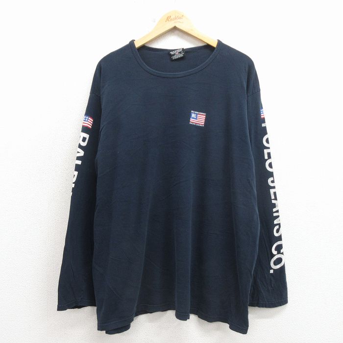ラルフローレン 長袖Tシャツ ブラック XL | 古着