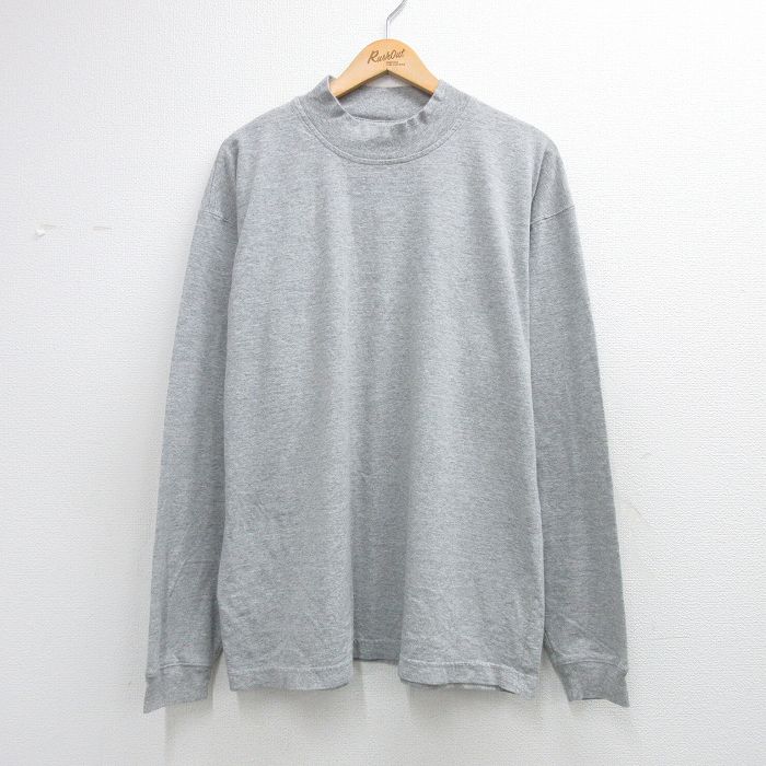 チャンピオン 00s 長袖Tシャツ モックネック グレー メンズXL相当 | 古着