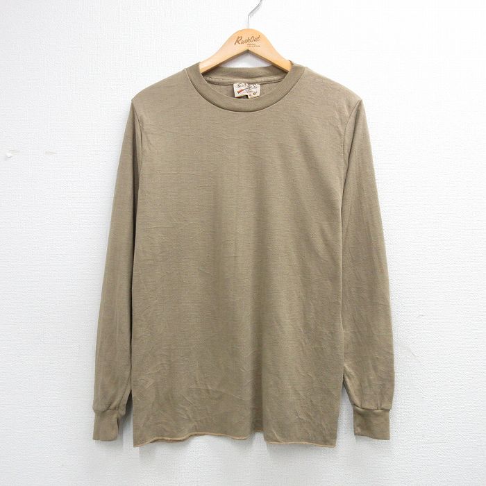 カベラス 80s 長袖サーマルTシャツ ベージュ メンズM相当 | 古着