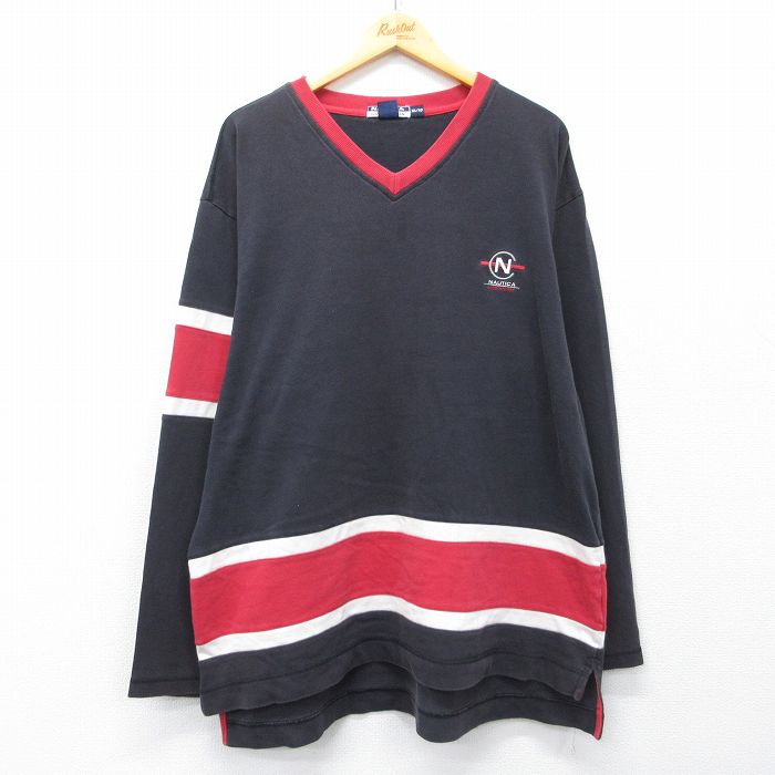 ノーティカ 長袖Tシャツ コンペティション ブラック メンズXL相当 | 古着