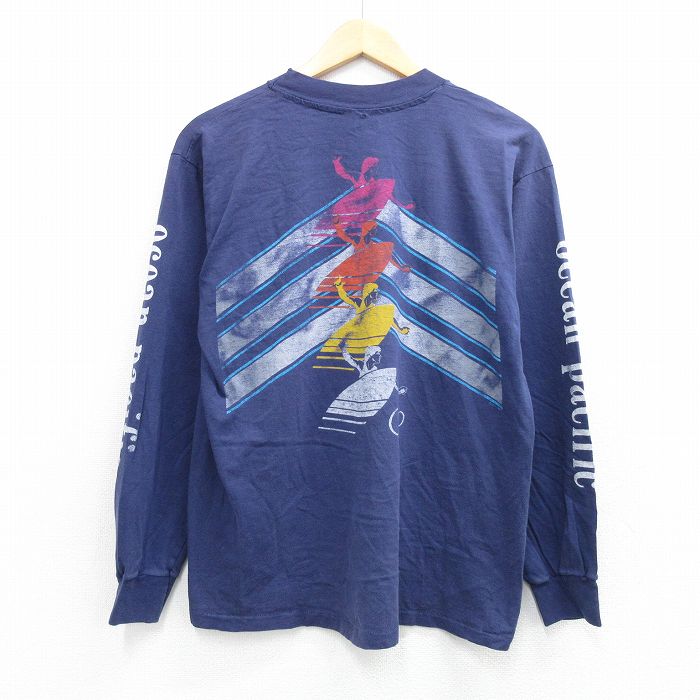 古着通販 L☆古着 オーシャンパシフィック OP 長袖 ビンテージ Tシャツ