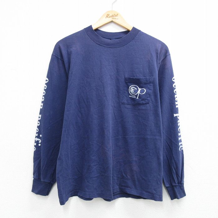 t*7様 激レア 90s オーシャンパシフィック ビンテージ サーフィンTシャツ 古着通販 L☆古着 オーシャンパシフィック OP 長袖 ビンテージ Tシャツ
