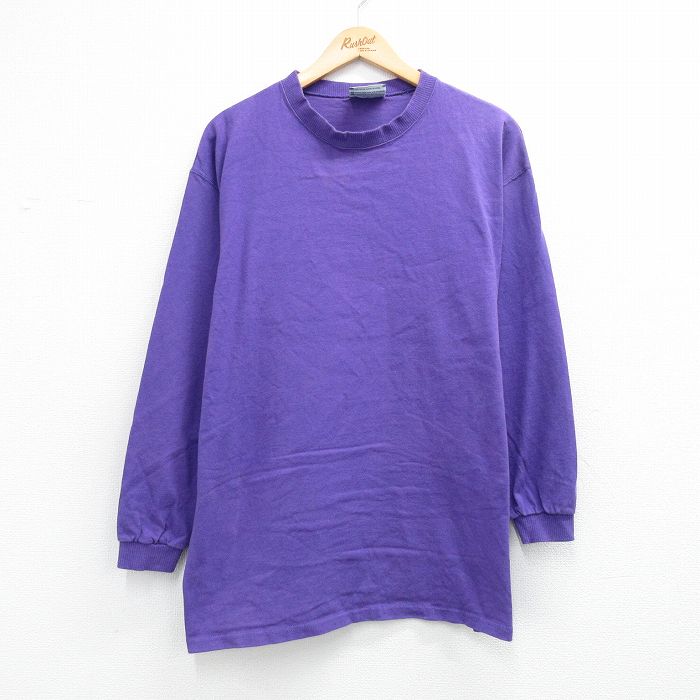 リー 90s 長袖Tシャツ パープル メンズXL相当 | 古着