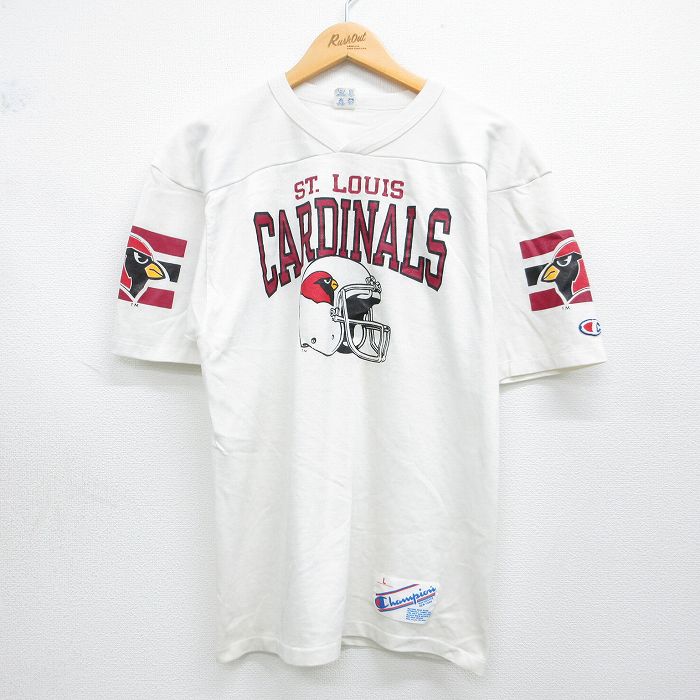 チャンピオン 80s 半袖Tシャツ セントルイスカージナルス ホワイト メンズM相当 | 古着