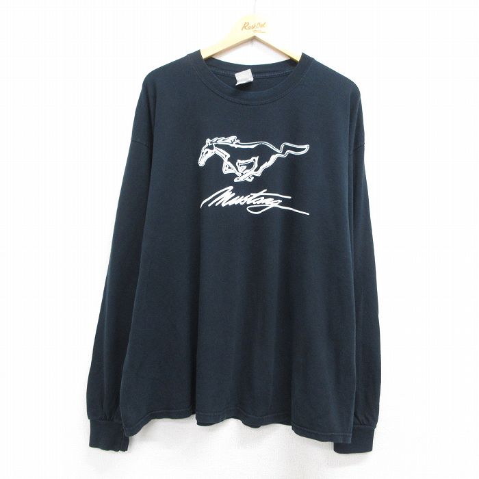 00s 長袖Tシャツ マスタング ブラック XL | 古着