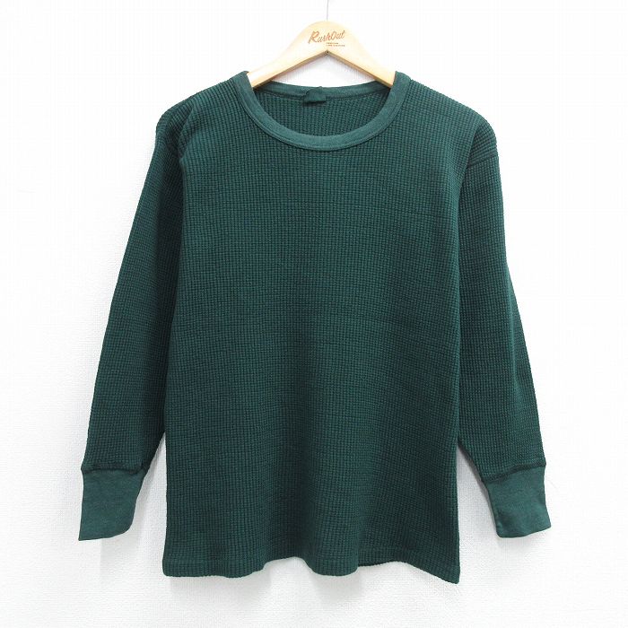 80s 長袖Tシャツ グリーン M | 古着