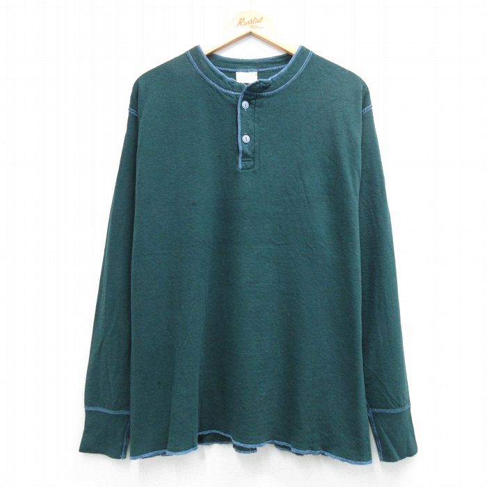 エルエルビーン 90s 長袖Tシャツ RIVER DRIVERS SHIRT グリーン メンズXL相当 | 古着