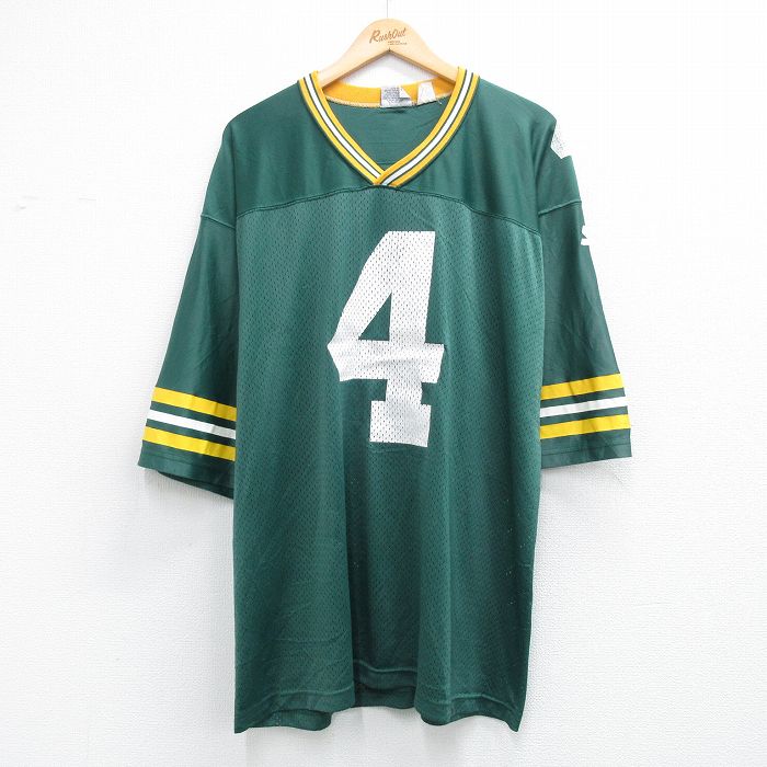 Starter 90s 半袖Tシャツ NFLグリーンベイパッカーズ グリーン メンズXL相当 | 古着
