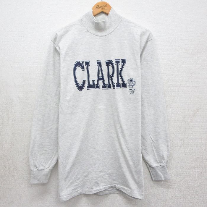 90s 長袖Tシャツ CLARK グレー メンズL相当 | 古着
