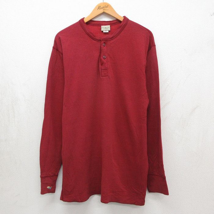 エルエルビーン 00s 長袖Tシャツ 刺繍 バーガンディ メンズL相当 | 古着