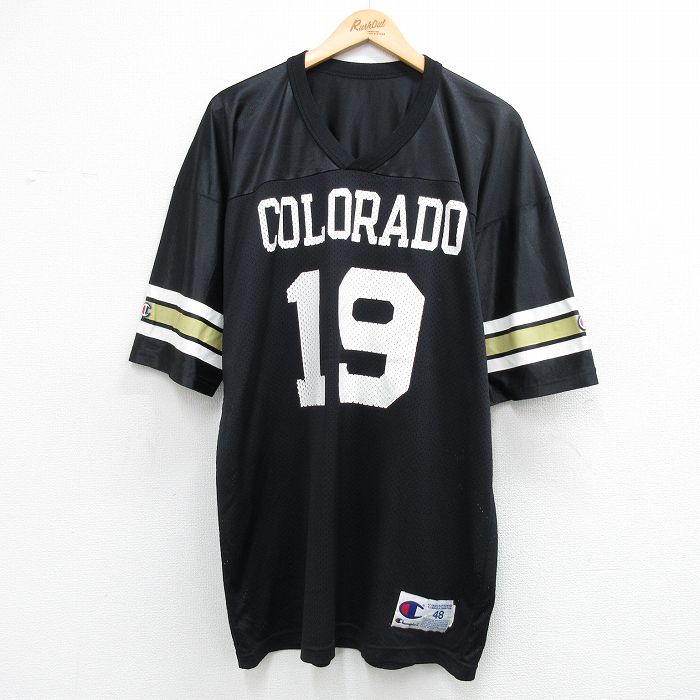 チャンピオン 90s 半袖Tシャツ コロラド19 ブラック XL | 古着