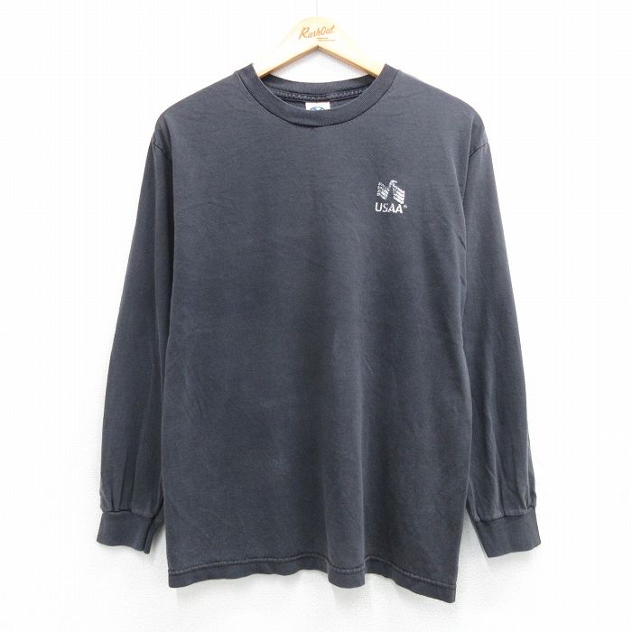 00s 長袖Tシャツ USAA ブラック M | 古着
