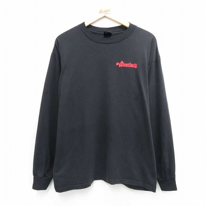 90s 長袖Tシャツ Valentinos ブラック XL | 古着