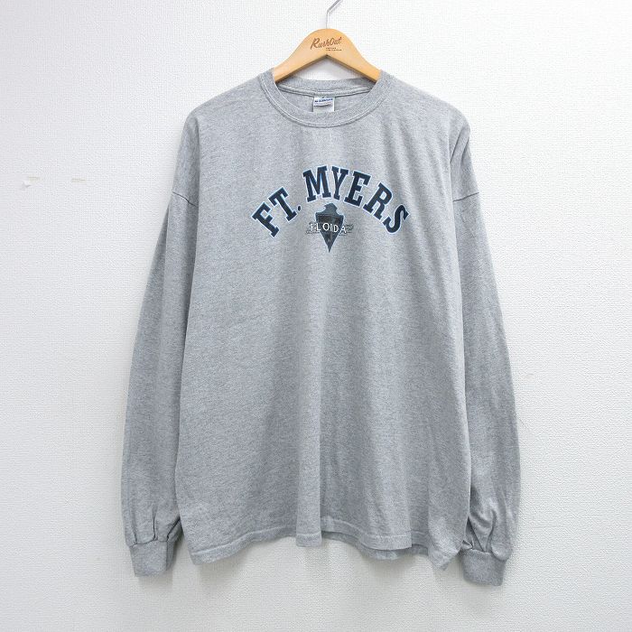 00s 長袖Tシャツ FT MYERS グレー XL | 古着