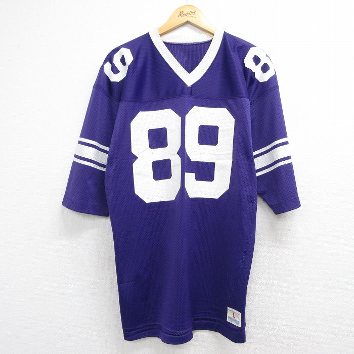 チャンピオン 70s 半袖Tシャツ VINEYARD89 パープル L | 古着