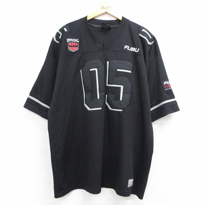 フブ 00s 半袖Tシャツ フットボール ブラック XL | 古着