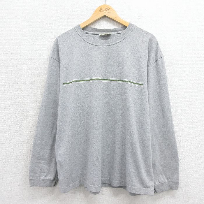 90s 長袖Tシャツ 霜降り グレー メンズXL相当 | 古着