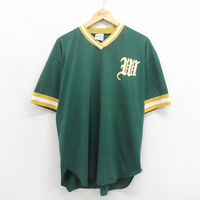 90s 半袖Tシャツ グリーン メンズXL相当 | 古着