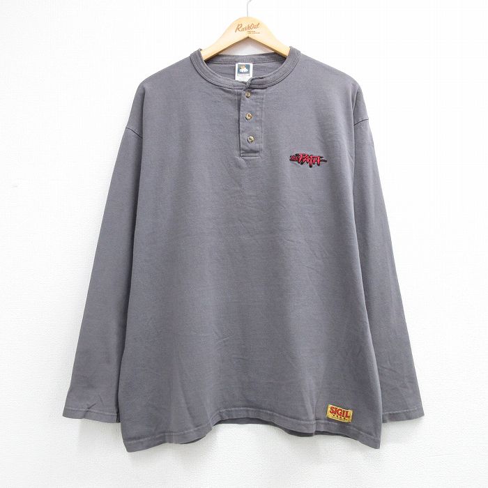 00s 長袖Tシャツ THE PATH グレー メンズXL相当 | 古着