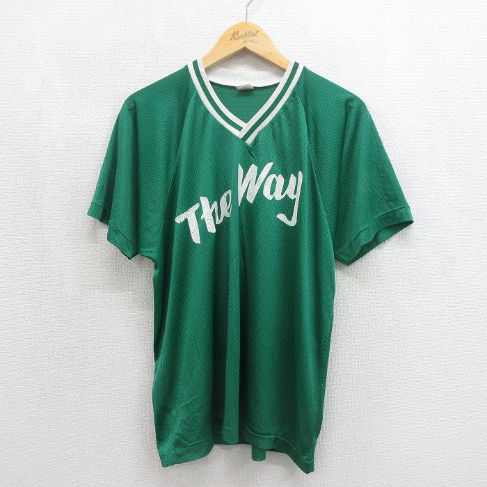 チャンピオン 70s 半袖Tシャツ The Way ラグラン グリーン メンズL相当 | 古着