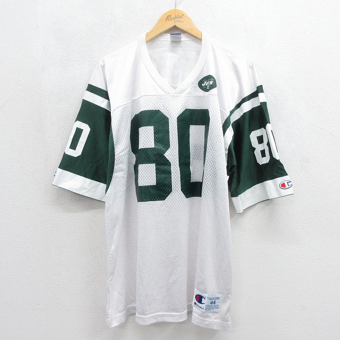 チャンピオン 90s 半袖Tシャツ NFL ニューヨークジェッツ ホワイト メンズXL相当 | 古着