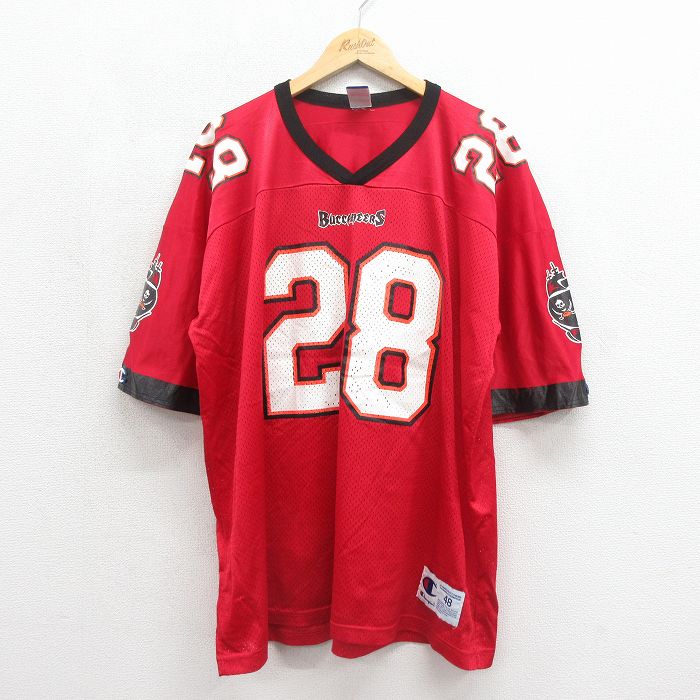 チャンピオン 90s 半袖Tシャツ NFL タンパベイバッカニアーズ レッド メンズXL相当 | 古着