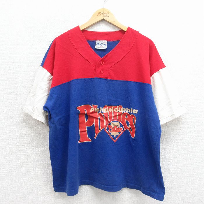90s 半袖Tシャツ フィラデルフィアフィリーズ ブルー メンズXL相当 | 古着
