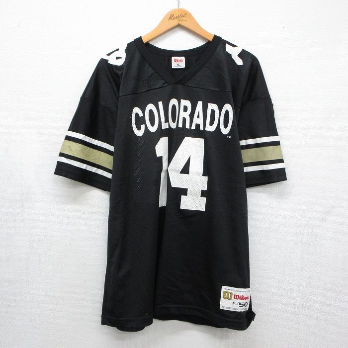 ウィルソン 90s 半袖Tシャツ コロラド14 ブラック メンズXL相当 | 古着
