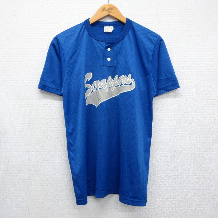 90s 半袖Tシャツ Scrappers ブルー メンズM相当 | 古着