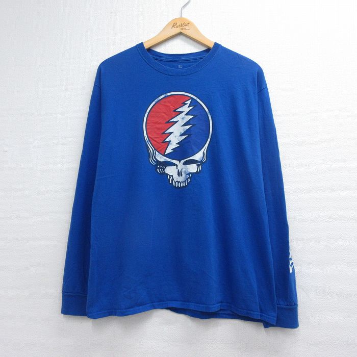 グレイトフルデッド 長袖Tシャツ ブルー メンズL相当 | 古着