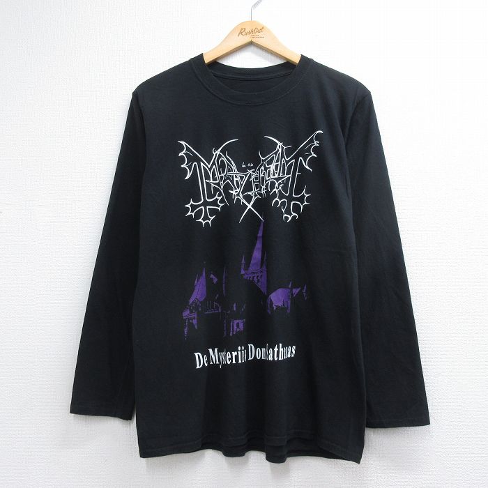メイヘム 長袖ロックバンドTシャツ ブラック メンズL相当 | 古着