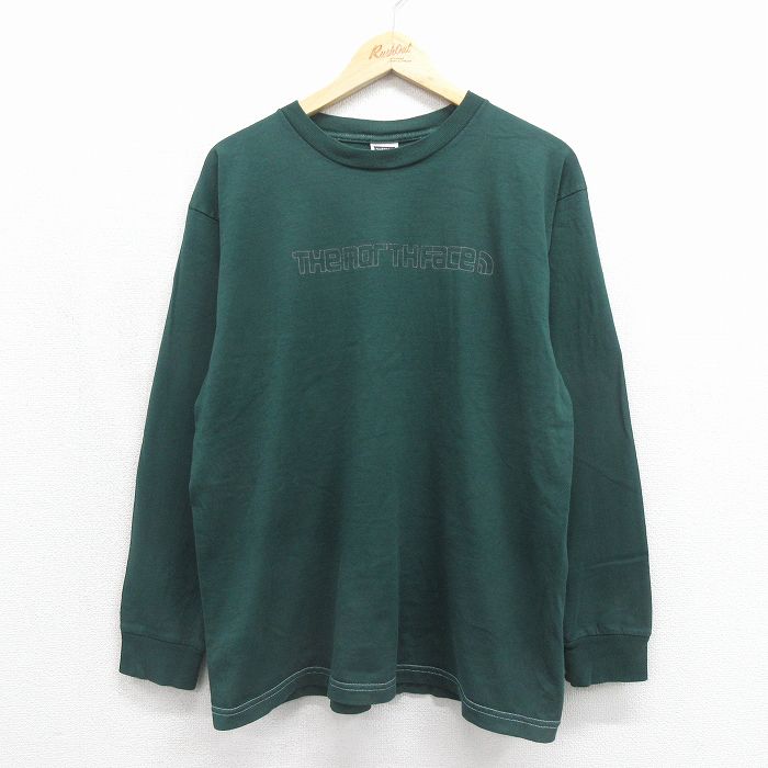 ノースフェイス 長袖Tシャツ グリーン メンズXL相当 | 古着