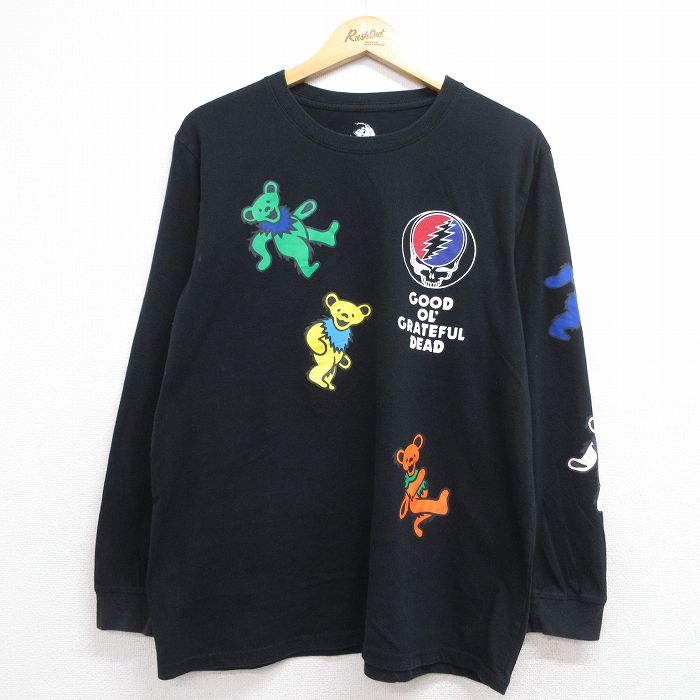 グレイトフルデッド 長袖Tシャツ ブラック メンズXL相当 | 古着