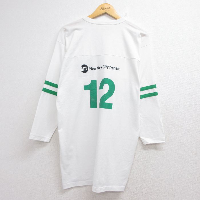 90s 長袖Tシャツ Team Walk ホワイト メンズL相当 | 古着