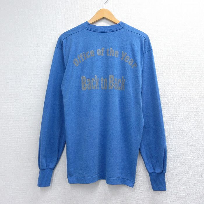 フルーツオブザルーム 90s 長袖Tシャツ Back ブルー メンズL相当 | 古着